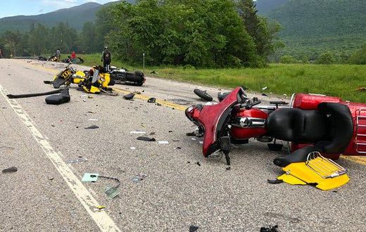 7 killed after a pickup truck crashes into motorcyclists in new Hampshire, police say