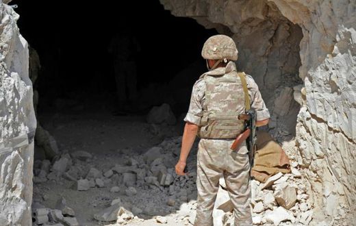 The Russian army says the network of caves could shelter up to 5,000 people