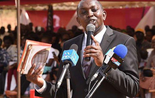 File image of Kapsaret MP Oscar Sudi at a past function