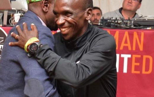 DP Ruto parties with Eliud Kipchoge in Vienna after historic INEOS 1:59 challenge victory