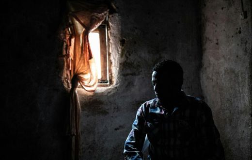 Ebola survivor Claude Mabowa, 21, lost his mother, a brother and sister to Ebola, according to NGO Alima