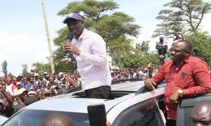 DP Ruto addressing the youth in Kehancha A group of rowdy youth disrupted his event in Migori on Saturday, 06 July 2019