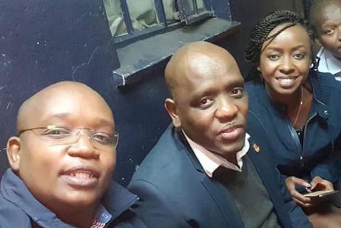 Jacque Maribe visits Dennis Itumbi after arrest by DCI detectives