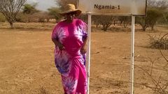 Nominated MP Jeniffer Shamalla during a past visit to Turkana County (Twitter)