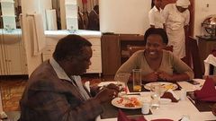 KTN's Mary Kilobi with her Hubby Francis Atwoli