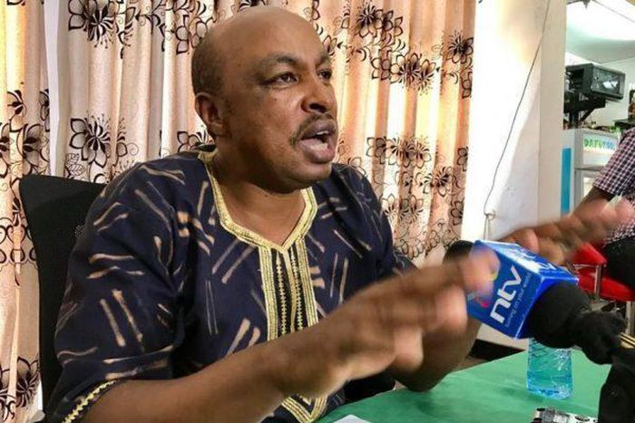 Immediate former government spokesman Eric Kiraithe during a past press address