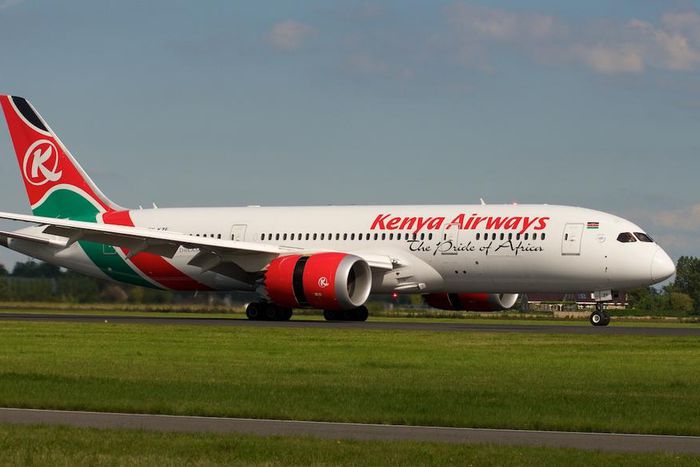 A Kenya Airways plane