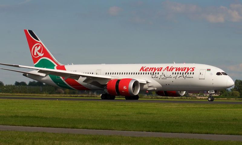 A Kenya Airways plane