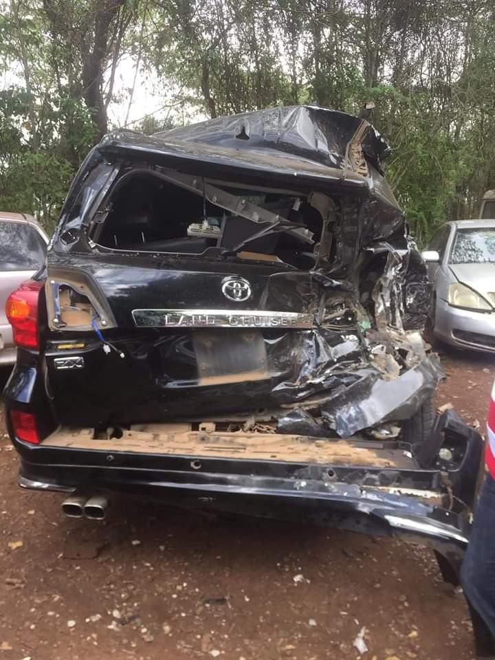 Molo MP's vehicle that was involved in an accident