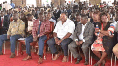 File image of DP Ruto with Ferdinand Waititu at a past event