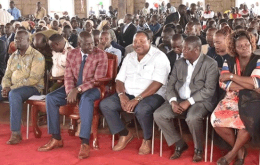 File image of DP Ruto with Ferdinand Waititu at a past event