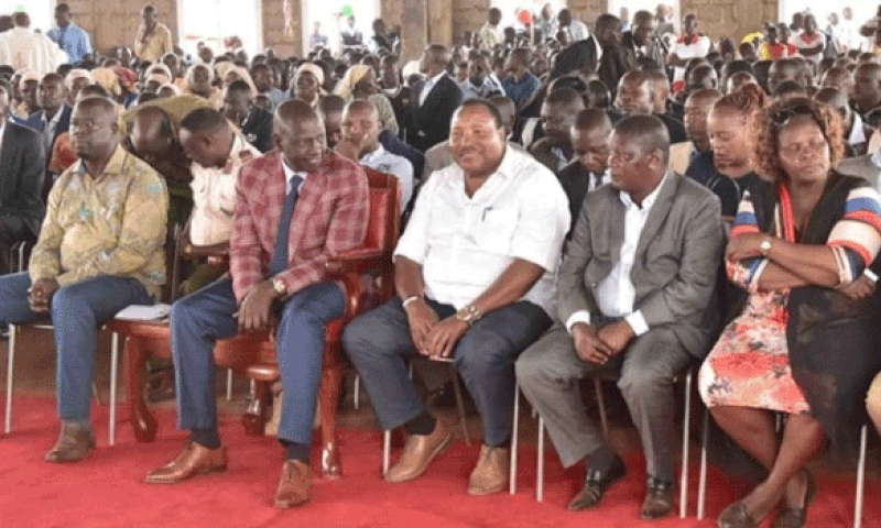 File image of DP Ruto with Ferdinand Waititu at a past event