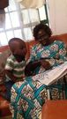 Mother to Kibra MP Ken Okoth, Mama Angeline Ajwang, with Jayden Okoth, 4 year old son of the MP and nominated MCA Anita Muthoni Thumbi