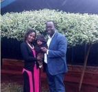 Photo of MP Ken Okoth with nominated MCA Anita Muthoni Thumbi and a child who Governor Sonko confirmed was fathered by the MP.