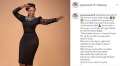 Joyce Omondi's message on her birthday