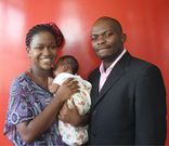 Esther Arunga with Quincy Timberlake