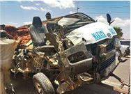 Wreckage of the vehicle that was involved in accident along Kangundo-Nairobi road