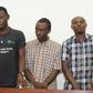 From left: Mnyika Maganga, Fredrick Gitari, Stephen Malenya and Mohamed Bwika at the Mombasa Court