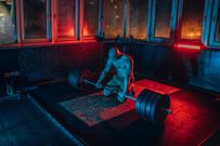 Bodybuilder at the gym