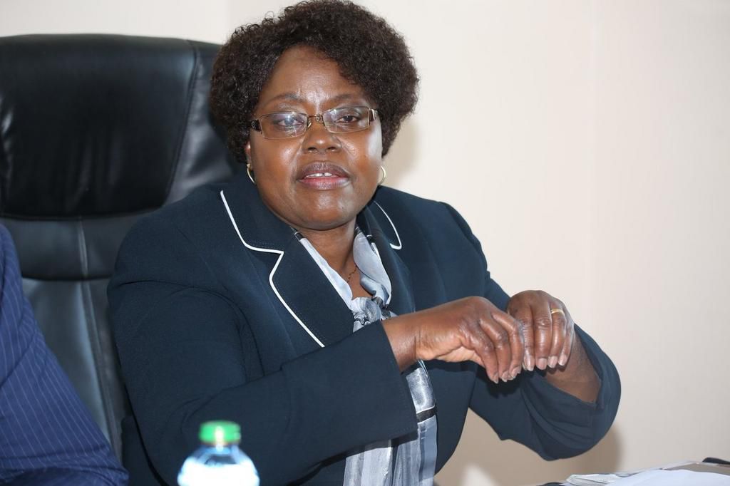 Controller of Budget Agnes Odhiambo during a past meeting with the Council of Governors (Twitter)