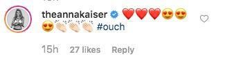 Anna Kaiser Kelly Ripa comment