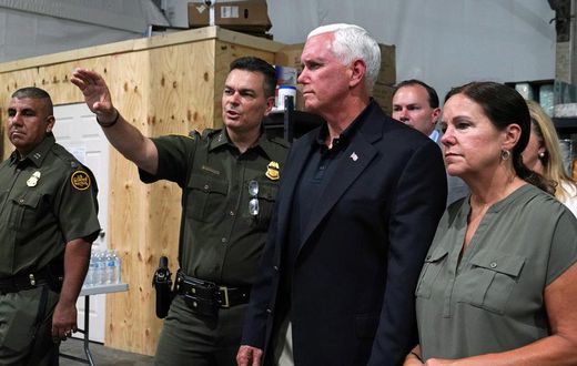 Pence defends conditions at migrant detention centers in Texas