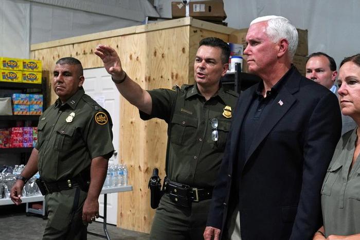 Pence defends conditions at migrant detention centers in Texas