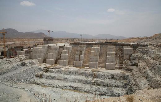 Ethiopia began constructing the Grand Renaissance Dam (pictured March 2015) in 2012, but the project turned controversial when Egypt said the dam would severely reduce its water supplies
