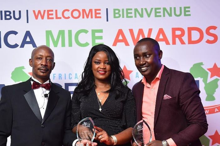 Prominent event organizer Chris Kirwa crowned as the Events host of the year 2019 by Africa MICE Awards