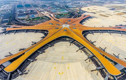 At 700,000 square metres (173 acres) the new Beijing Daxing International Airport will be one of the world's largest airport terminals