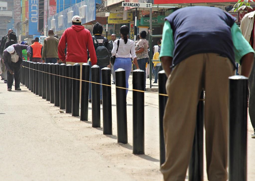 Luthuli Avenue as renovation works continue. Governor Mike Sonko orders closure of Banda Street, Accra Lane and Gedi Lane within Nairobi CBD to allow conversion into one-lane roads