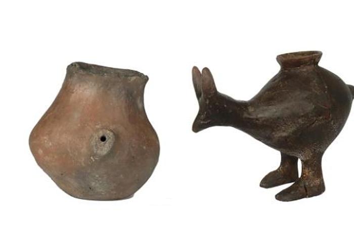The bottles unearthed in prehistoric children's graves were used to wean infants, experts believe