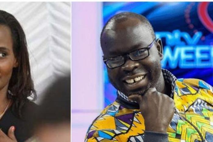 A collage image of Anne Thumbi(L) and the late Ken Okoth(R)