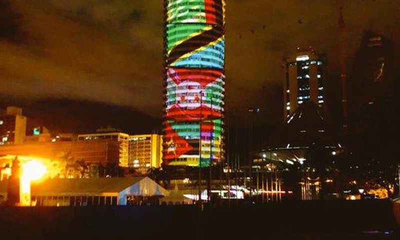 The view at KICC on Monday night