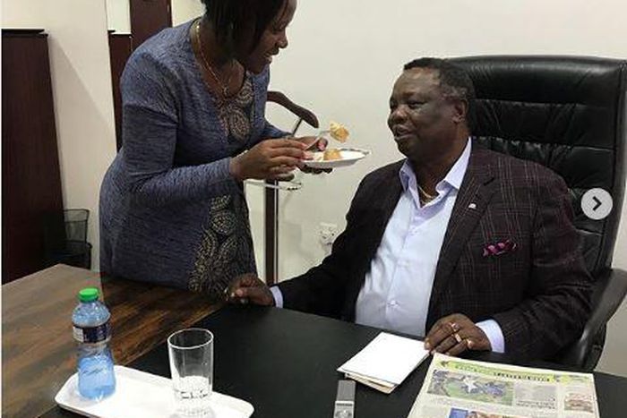 KTN's Mary Kilobi with her Hubby Francis Atwoli