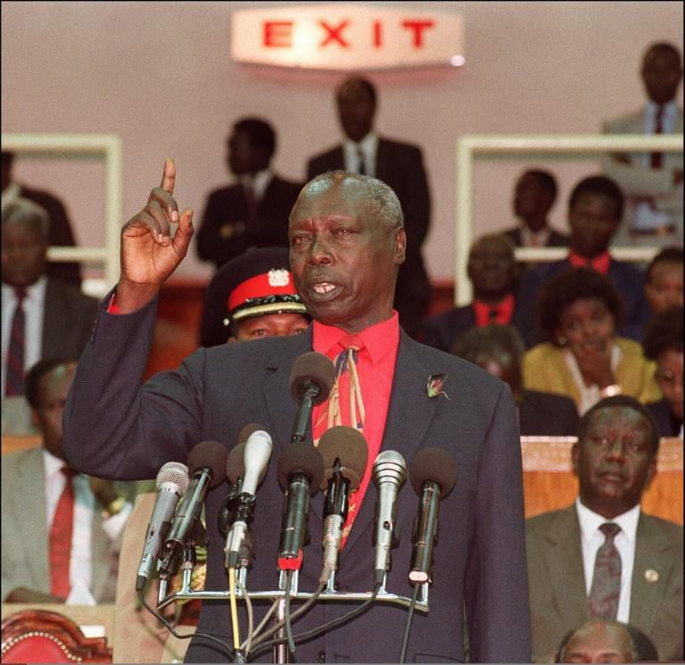 Kenyan ex-president Daniel Arap Moi