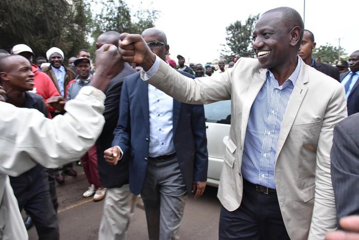 DP William Ruto interacts with Nairobi residents. His office has received an additional Sh50 million for foreign travel (Twitter)