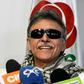 Colombian FARC Political Party member Jesus Santrich, pictured at a press conference May 30, 2019, has been sworn in as a member of Congress