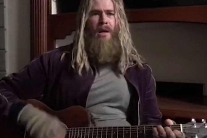 Chris Hemsworth Covers Johnny Cash as Fat Thor