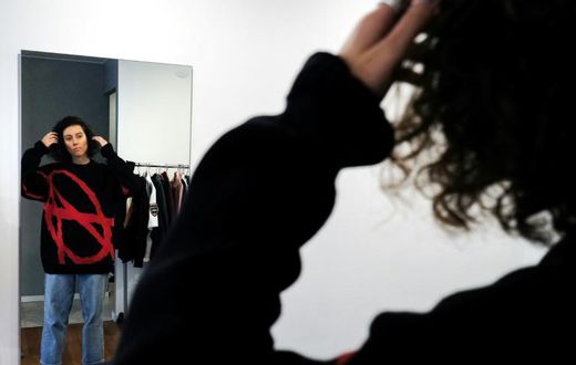 The design label Kultrab is among a number of trendy brands making clothes that signal support for Russia's protest movement