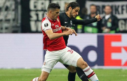 Captain material? Granit Xhaka (left) has been named Arsenal's new captain