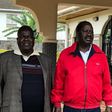 Governor Cyprian Awiti with Opposition leader Raila Odinga