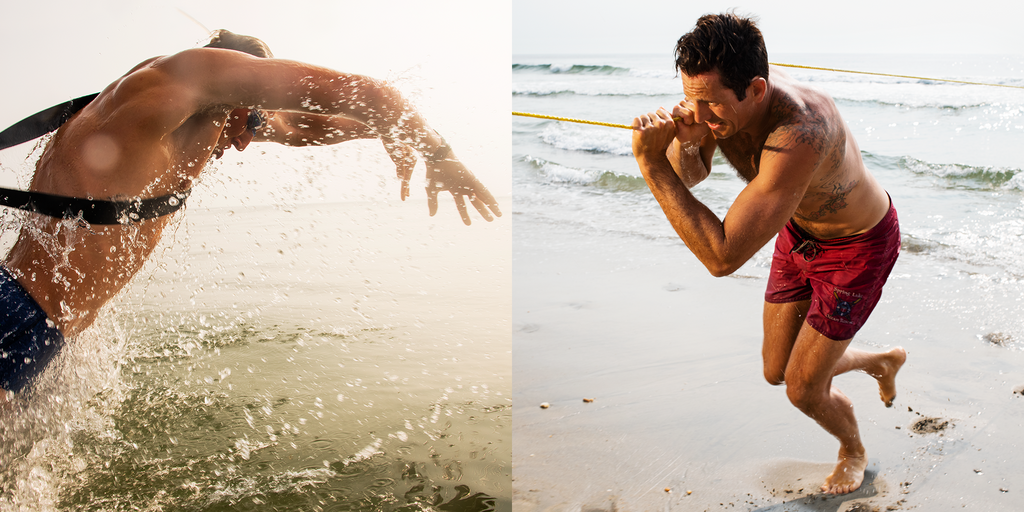 <strong>REASON 3: THEY ADAPT </strong>The line-pull event simulates a rope rescue. One person swims out (Romanowski, right) to a victim, then two people pull them in (Reilly, righ image). The ocean is an X factor, says Romanowski, 22, a recent graduate of Montclair State University and guard in Spring Lake. On any given day, during any hour, there can be rip currents, uneven seafloors, unexpected sandbars, and many other variables. The fastest way from A to B is not always a straight line. During a rescue, you reassure the person and make small talk, he adds. Ive talked about who is going to win the Super Bowl, favorite cartoon characters, anything to calm the person down.
