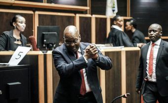 Former South African president Jacob Zuma, pictured at the Pietermaritzburg High Court