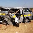 File image of the mangled wreck of a matatu which was involved in a road accident with a lorry near Masimba market in Kajiado County in March