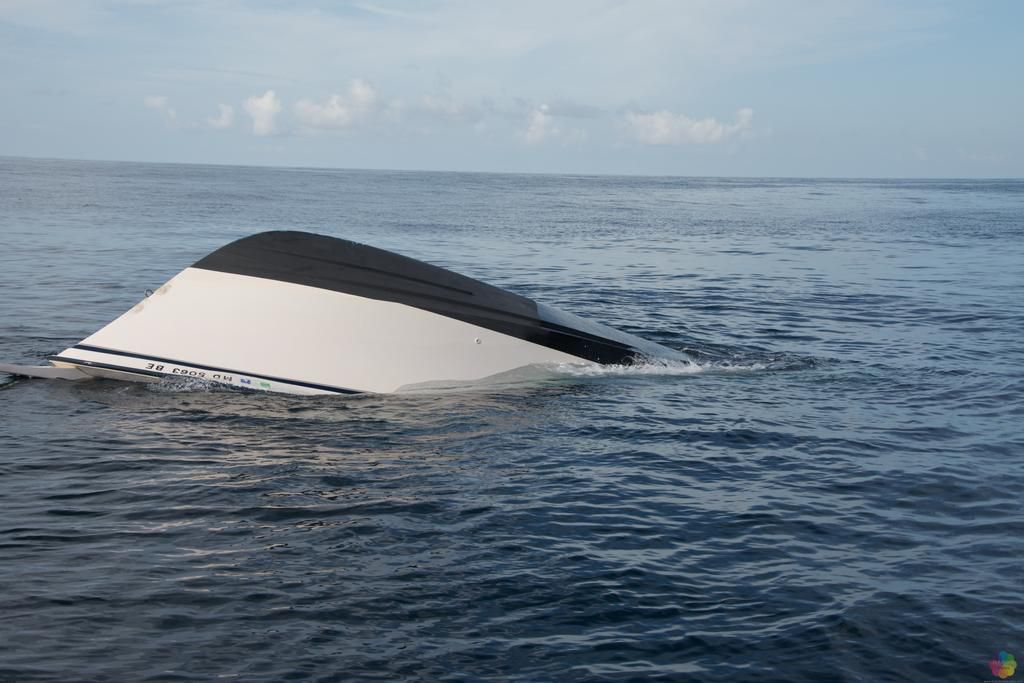 A boat that capsized