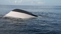 A boat that capsized
