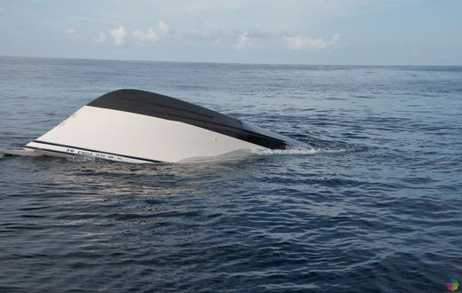 A boat that capsized
