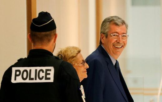 French police arrested Patrick Balkany to begin serving his term as the verdict was being read out and his wife looked on