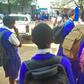 File image of Kisumu Girls High School students heading home on July 2, 2018 the school was clossed following student unrests